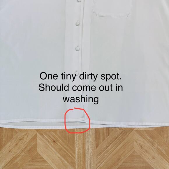 Yves St. Clair 2 White Blouse with Lace Detail & Shoulder Pads Womens Plus 22W - Picture 12 of 12